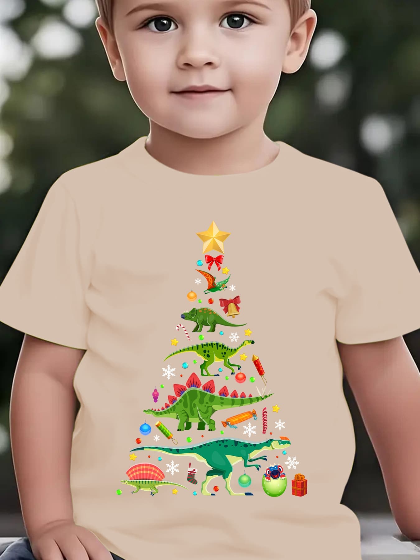 تي شيرت أطفال صيفي لعيد الميلا - مراجعة Family Tree Print وسعره